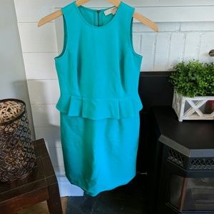 LOFT Dresses - Teal peplum dress from the loft. LOFT Dresses - Teal peplum dress from the loft.
